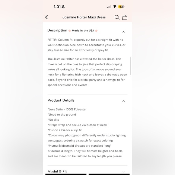 Show Me Your Mumu Jasmine Halter Dress - Picture 4 of 6